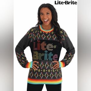 Lite Brite Ugly Christmas Sweater UNISEX Multiple Sizes